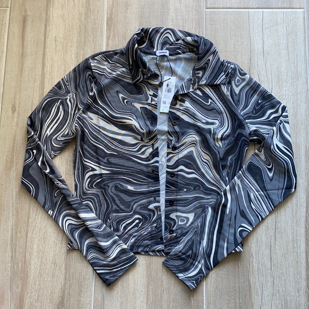 Garage Clothing mesh button up